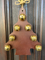 Load image into Gallery viewer, Arsa&#39;s Leather Christmas Tree with Brass Bells
