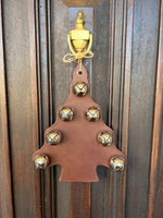 Load image into Gallery viewer, Arsa&#39;s Leather Christmas Tree with Nickel Bells
