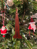 Load image into Gallery viewer, Arsa’s Rocket City Leather Ornament
