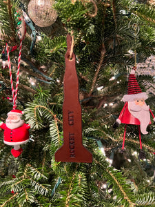 Arsa’s Rocket City Leather Ornament